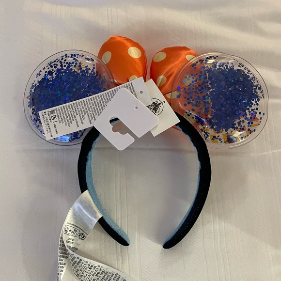 NEW Walt Disney Parks 2023 Minnie Mouse Ears  Headband with Glitter & Castle - Picture 4 of 6